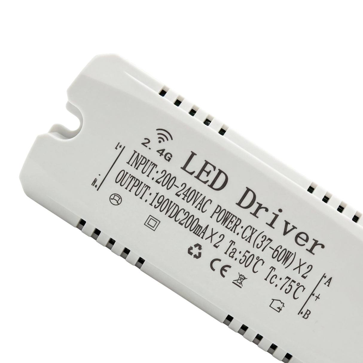 Especificaciones técnicas de transformador LED 2.4G para proyectos de arquitectura contemporánea.