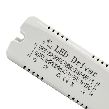 Especificaciones técnicas de transformador LED 2.4G para proyectos de arquitectura contemporánea.