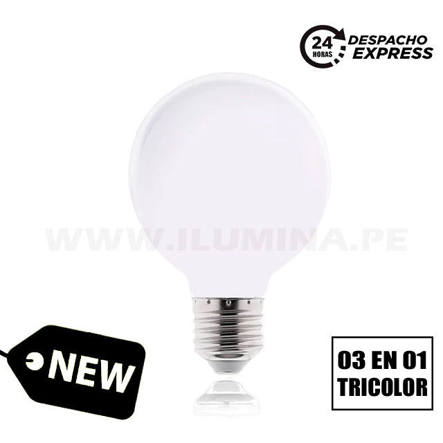 FOCO LED G95 PAVONADO 10W ILUMINA TRICOLOR