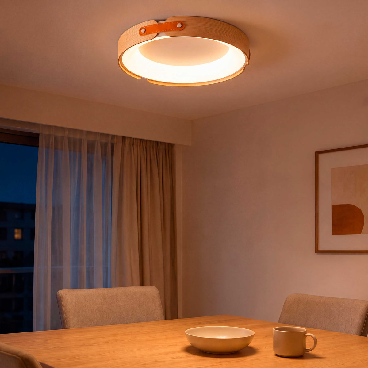Distribución de luz cálida de sobreponer para proyectos de interiorismo en zonas de convivencia.