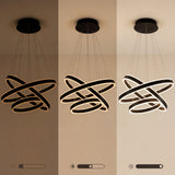 Control de intensidad lumínica progresiva para lámpara circular negra