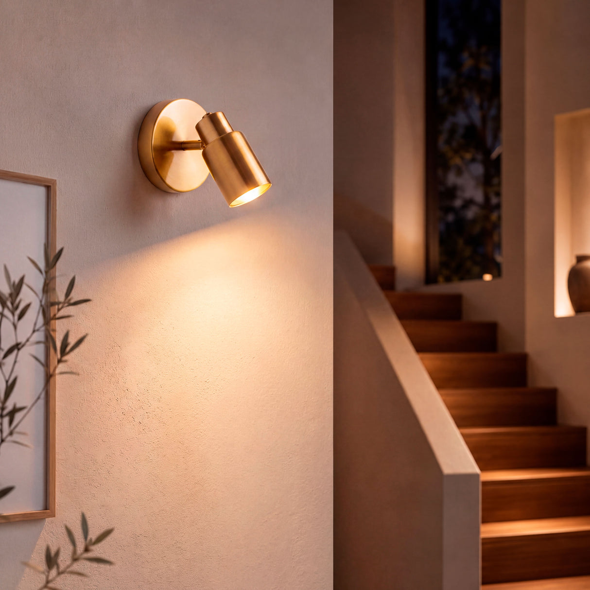 Iluminación perimetral de soporte en zonas de tránsito para un diseño de interiores funcional y seguro.
