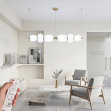 Lampara colgante para consultorio medico o spa con iluminacion zen y diseno organico