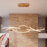 Lámpara colgante LED Milana french gold regulada con el control remoto incluido
