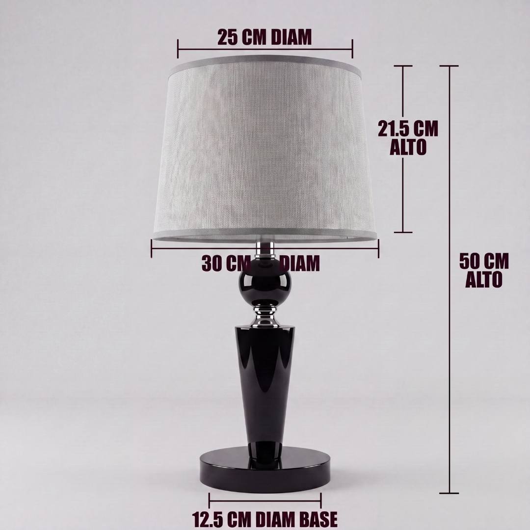 Dimensiones de la lámpara de mesa Astrid: 50 cm de alto total