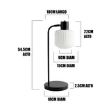 Dimensiones de la lámpara de mesa ASTRID de 54.5 cm de alto