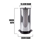 Dimensiones de la lámpara de mesa LED ONIX Black: 38 cm de alto y base 20 cm
