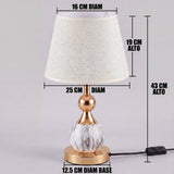 Dimensiones de la lámpara de mesa Venus Marble: 43 cm de alto total