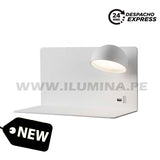 LÁMPARA DE PARED INTERIOR XIMENA LED + USB