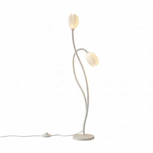 LÁMPARA DE PIE TULIPÁN NÓRDICA WHITE - SIN FOCOS