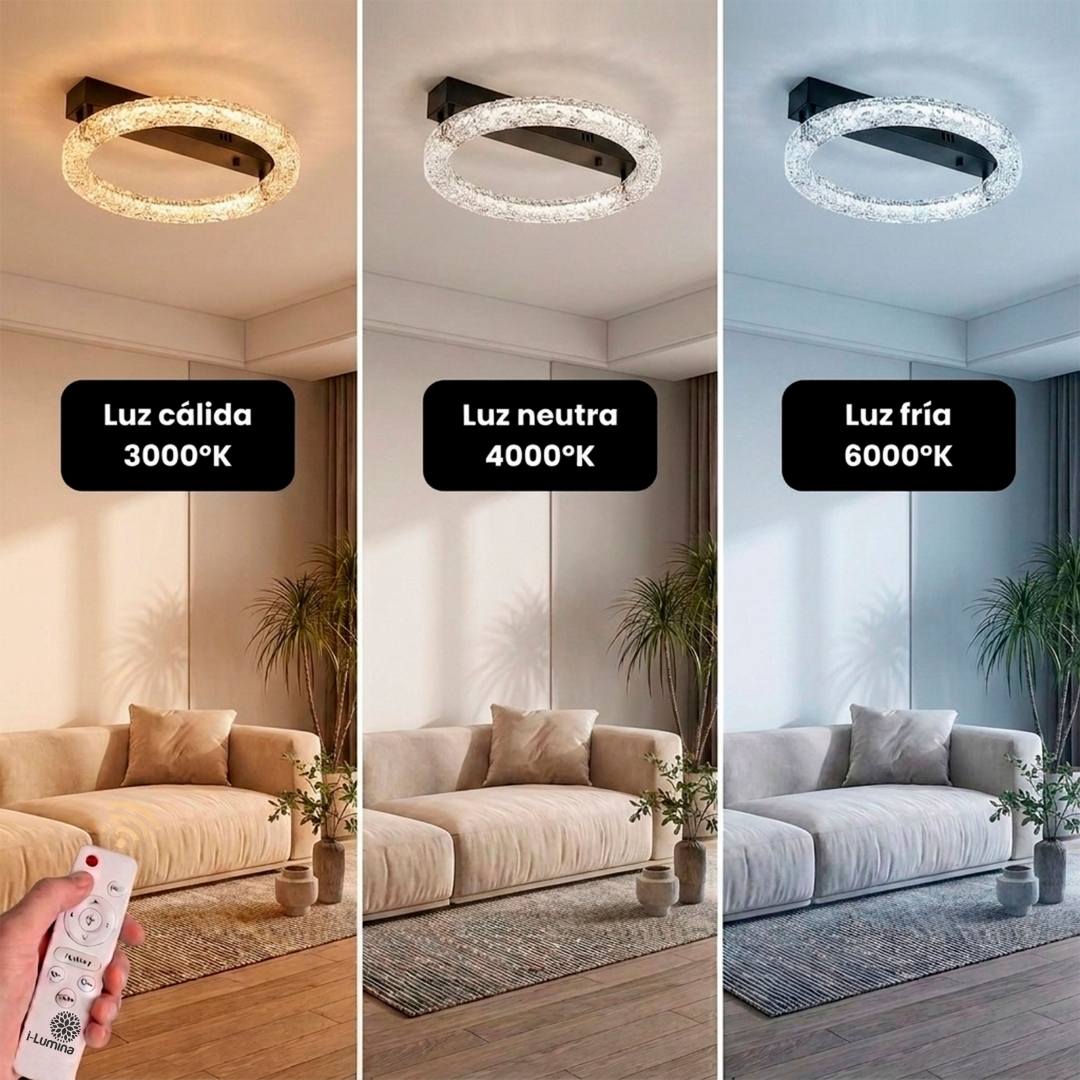 Comparación de luz cálida, neutra y fría de la lámpara LED Gema