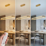 Comparativa de tres temperaturas de color: luz cálida, neutra y fría de lámpara colgante inteligente.