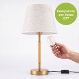 Instalación de foco en socket E27 de la lámpara MARGOT, foco no incluido