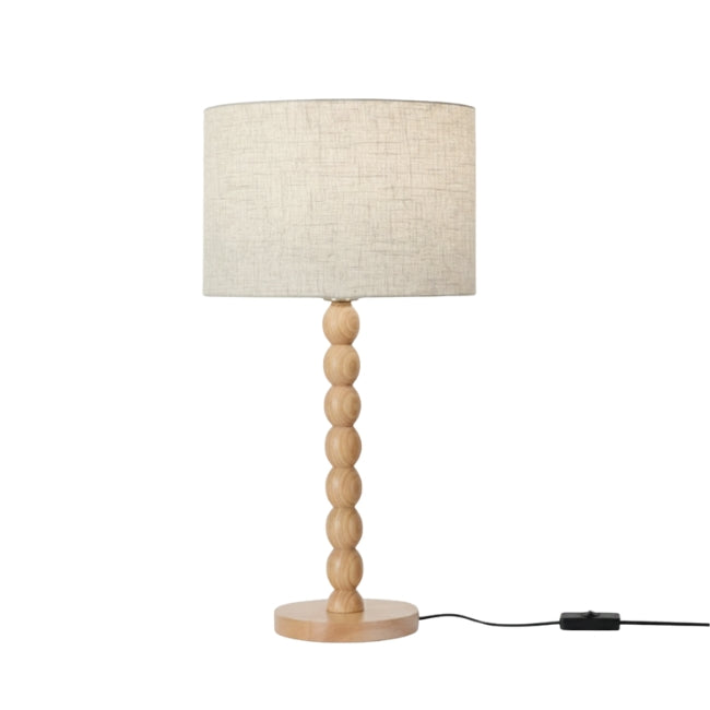 LÁMPARA DE MESA WOOD BUBBLES BOHO NATURAL - SIN FOCO