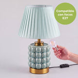 Instalación de foco en socket E27 de la lámpara Perla, foco no incluido
