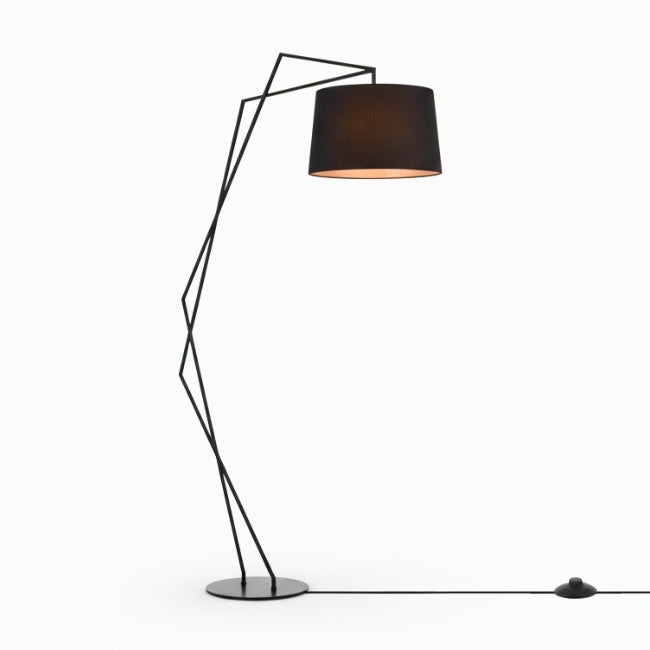 LÁMPARA DE PIE BLACK URBAN LOFT INDUSTRIAL MATTE - SIN FOCO