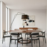 LÁMPARA DE PIE BLACK URBAN LOFT INDUSTRIAL MATTE - SIN FOCO
