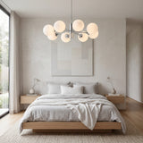 Lampara de techo para dormitorio moderno con instalacion de varilla corta de 20cm