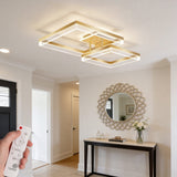Decoración de pasillos con lámpara de techo LED de luz cálida y diseño contemporáneo.