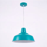 Foco de techo colgante con campana esmaltada brillante para proyectos de diseño minimalista.