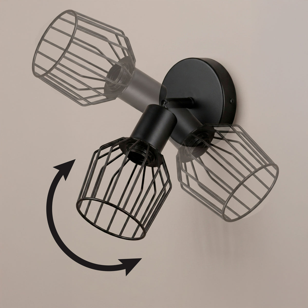 Esquema del sistema articulado direccional para control de precisión sobre el flujo luminoso.