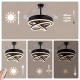 Comparativa de intensidad y temperatura de luz gestionada desde el mando a distancia.