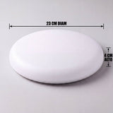 Dimensiones del panel LED de techo LUNA: 23 cm de diámetro y 4 cm de alto