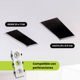 Perforación rectangular de 23 × 7 a 25 × 8.5 cm compatible con el spot LEA 3 luces