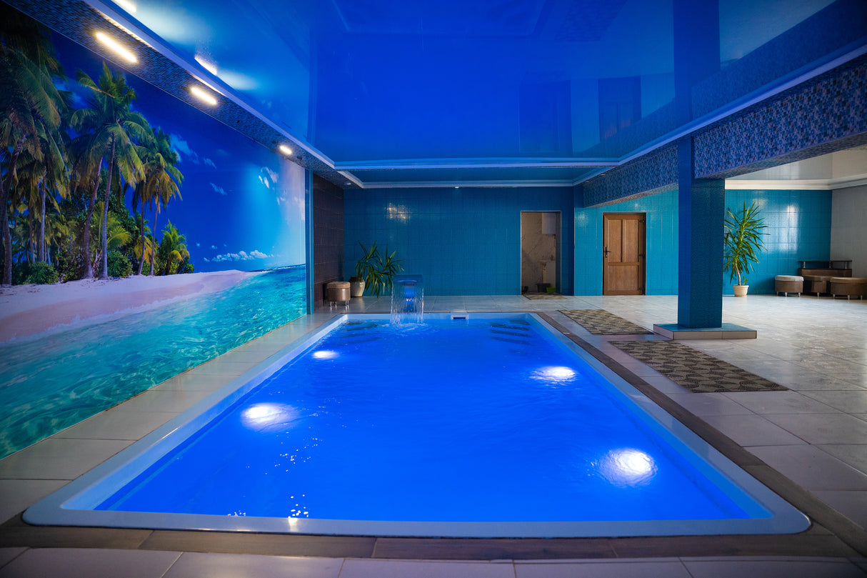 SPOT SUMERGIBLE LED 35W ACUÁTICO PARA PISCINAS LUZ CÁLIDA 3000K - 12 VOLTIOS + TRANSFORMADOR