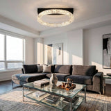 Plafón LED de 72W iluminando sala amplia de hasta 30 m²