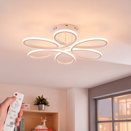 Plafón de techo con diseño orgánico en arcos entrelazados para iluminación técnica de interiores.