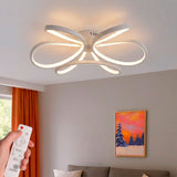 Plafón de techo con diseño orgánico en arcos entrelazados para iluminación técnica de interiores modernos.