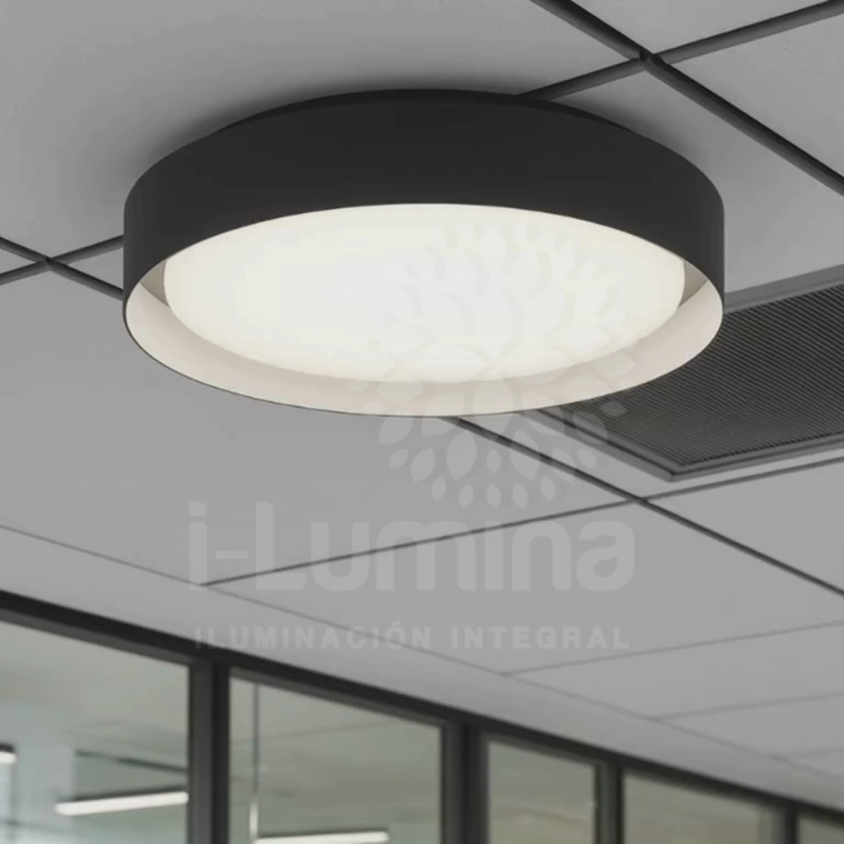 LÁMPARA DE TECHO SAMMY LED BLACK AND WHITE 30W + CONTROL REMOTO