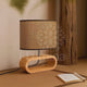 LÁMPARA DE MESA DE MADERA GEA + FOCO LED 12W LUZ CÁLIDA