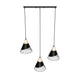 LÁMPARA COLGANTE TRIO ZAMORA BLACK - SIN FOCOS