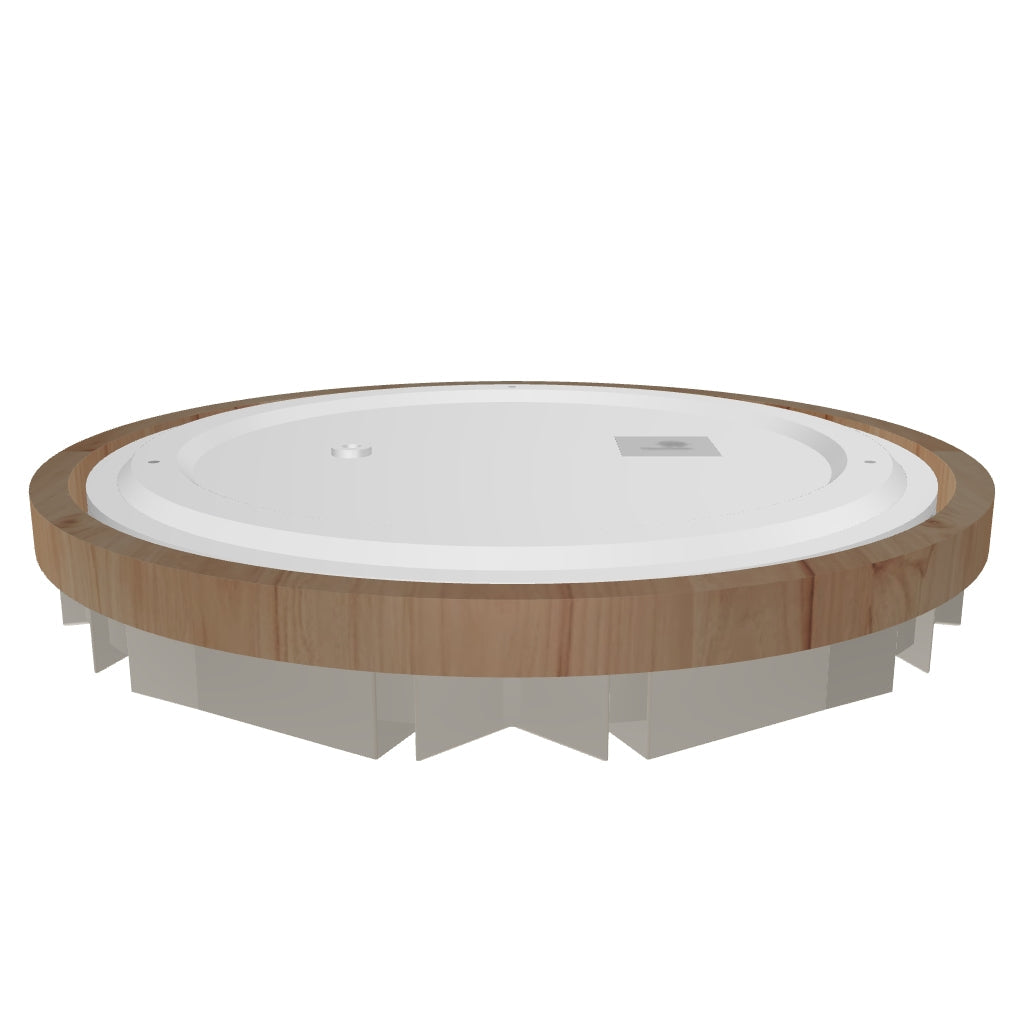 LÁMPARA DE TECHO MARICIELO WOOD LED 24W + CONTROL REMOTO