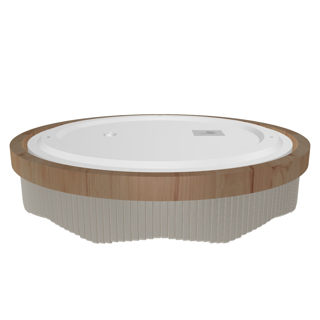 LÁMPARA DE TECHO VICTORIA WOOD LED 24W + CONTROL REMOTO