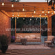 SET COMPLETO - GUIRNALDA LED COLGANTE DE 10MTS + 20 FOCOS LED A60 TRANSPARENTE 4W