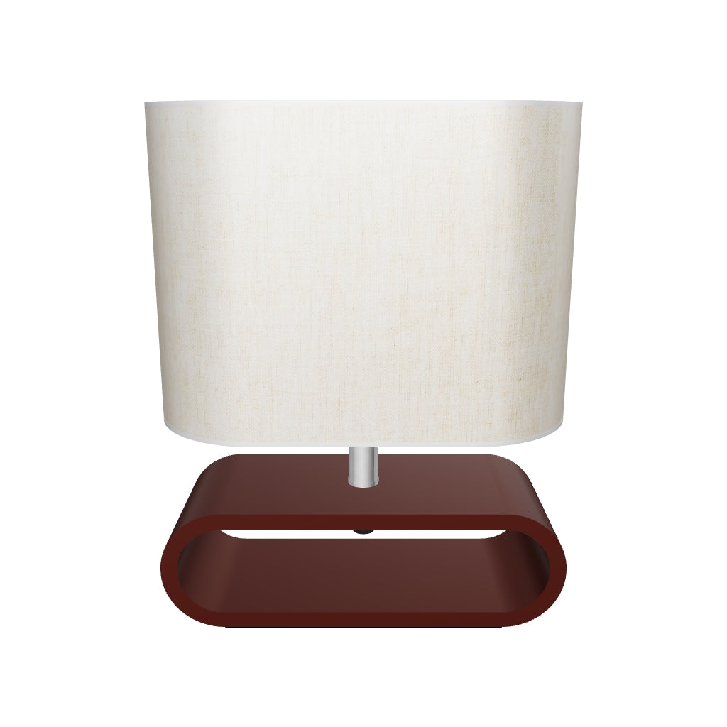 LÁMPARA DE MESA DE MADERA KENIA - SIN FOCO