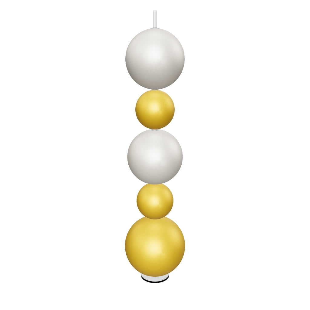 LÁMPARA DE PIE LED PERLA YELLOW AND WHITE