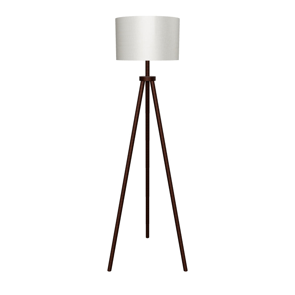LÁMPARA DE PIE TRÍPODE OSLO NORDIC WOOD NOGAL - SIN FOCO