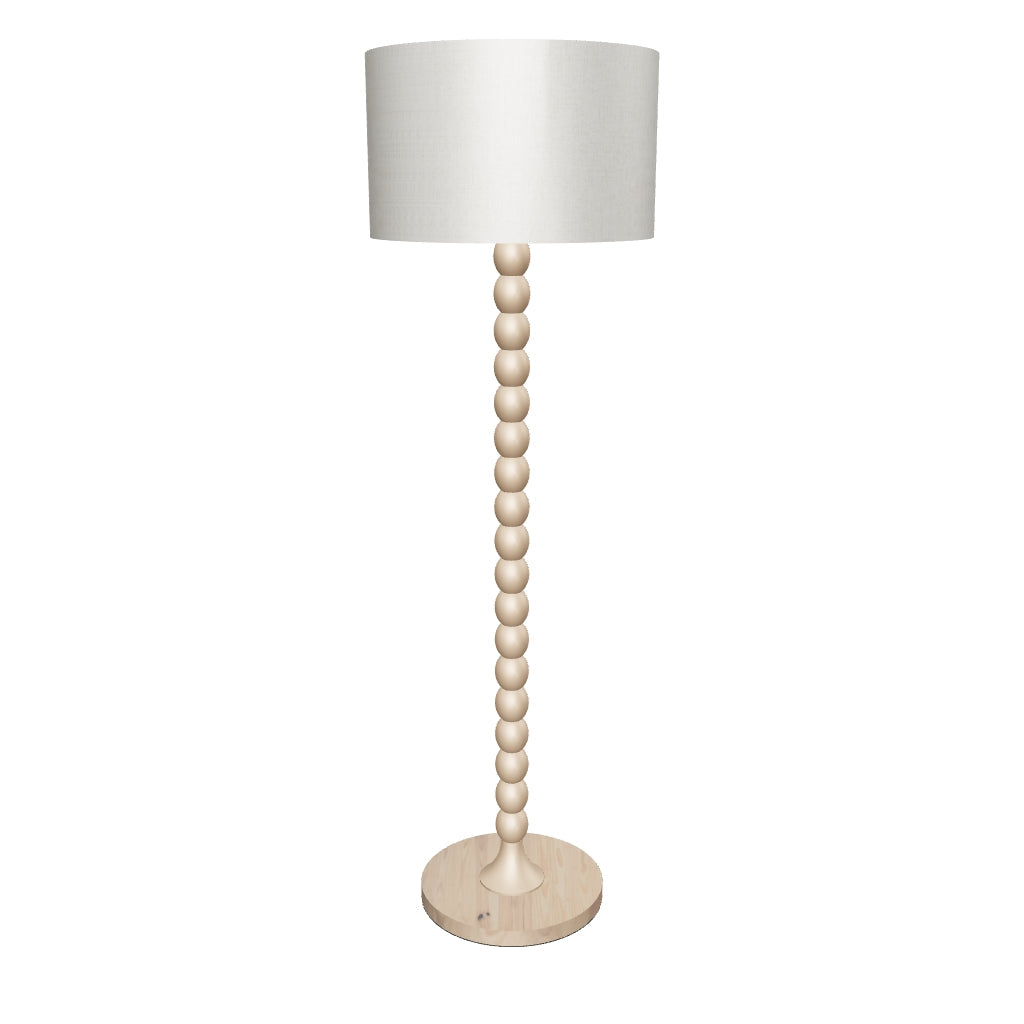 LÁMPARA DE PIE WOOD BUBBLES BOHO NATURAL - SIN FOCO