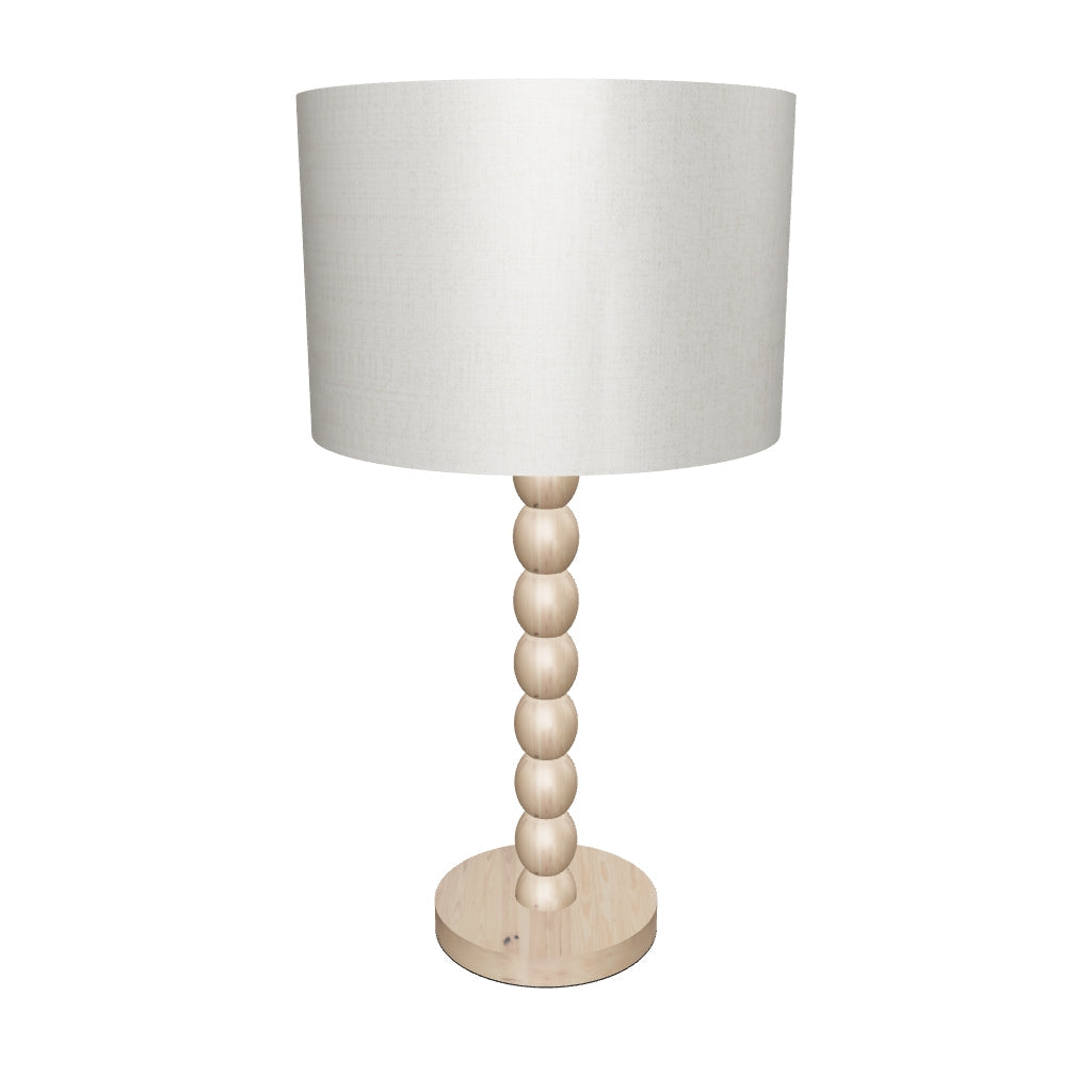 LÁMPARA DE MESA WOOD BUBBLES BOHO NATURAL - SIN FOCO