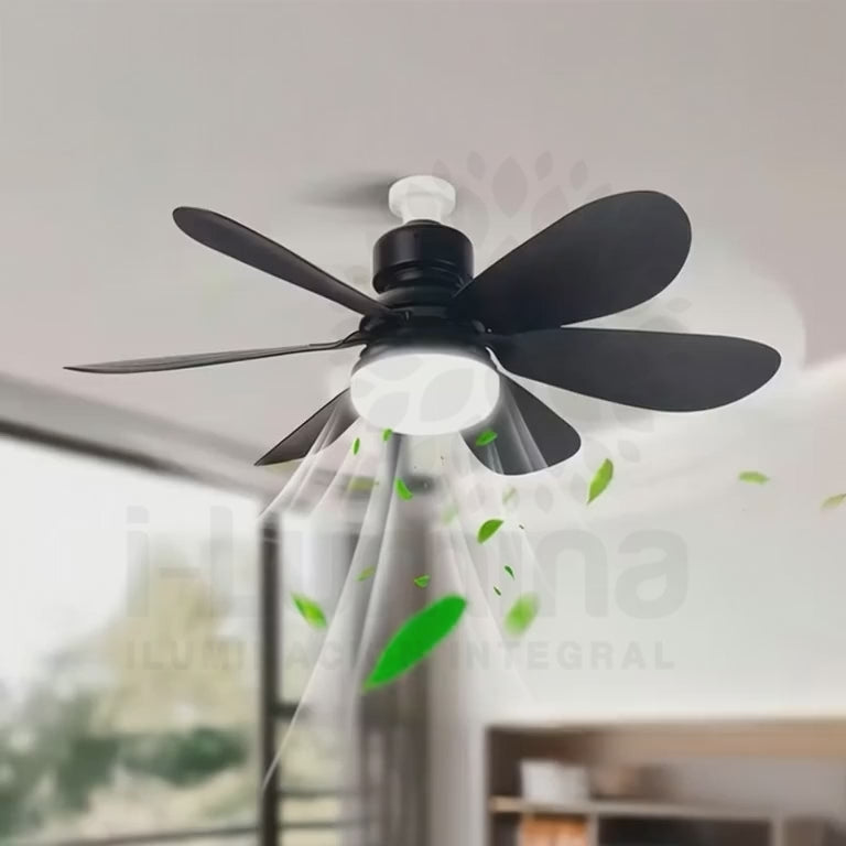 FOCO VENTILADOR LED AIR-6 MASTER COOL BLACK 18W + CONTROL REMOTO