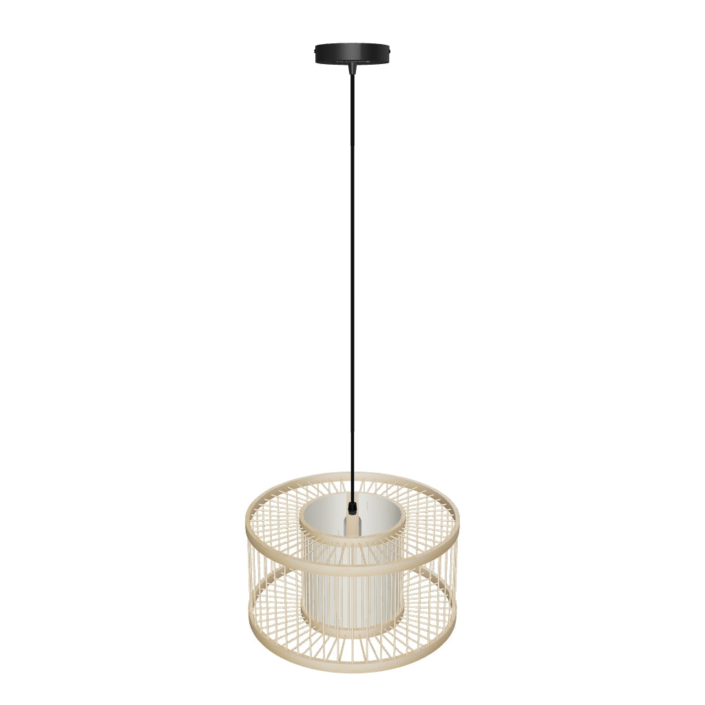 LÁMPARA COLGANTE BAMBÚ NATURAL CIELO - SIN FOCO