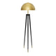 LÁMPARA DE PIE TRÍPODE MUSHROOM BLACK AND GOLD - SIN FOCOS
