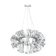 LÁMPARA COLGANTE CATALONIA CRISTAL LUX SILVER LED