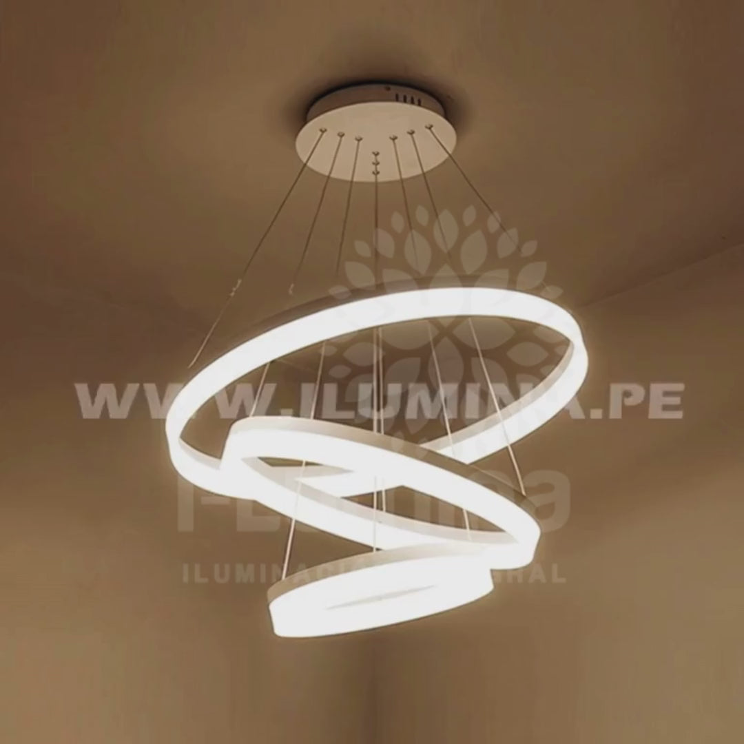 LÁMPARA COLGANTE PREMIUM LED GABRIELA + CONTROL REMOTO