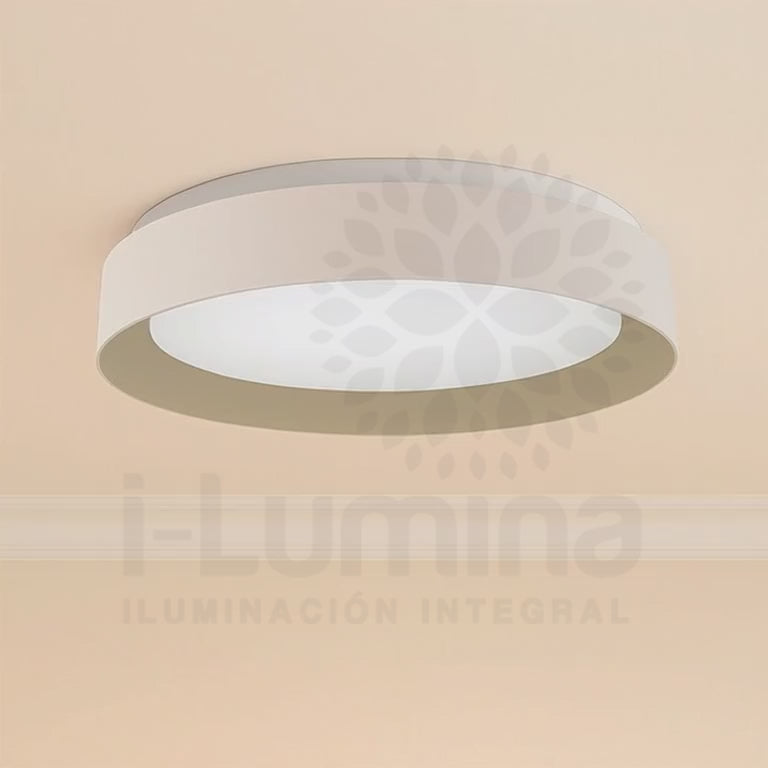 LÁMPARA DE TECHO DIANA LED WHITE AND GOLD 30W + CONTROL REMOTO