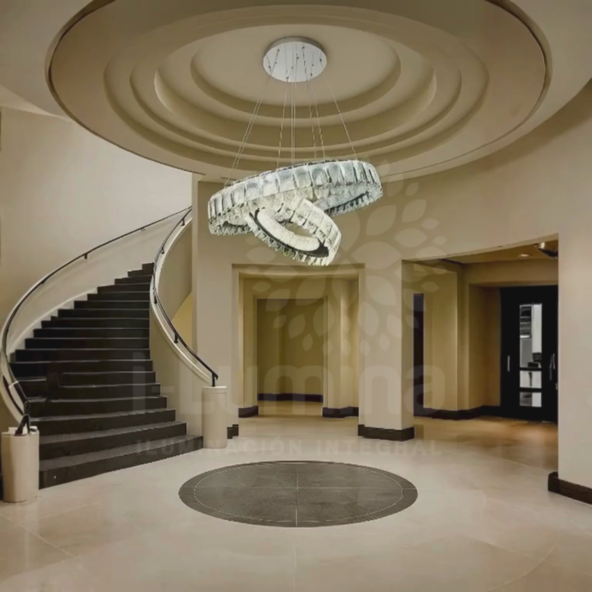 LÁMPARA COLGANTE LED DENIZ KRYSTAL + CONTROL REMOTO